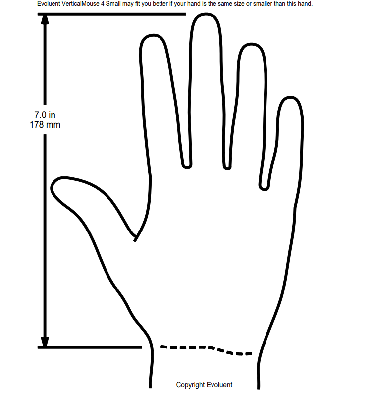 Evoluent VerticalMouse 4 Right Wireless HAND SIZE